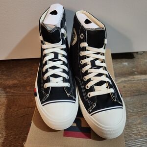 NEW Pro-Keds Royal Hi Canvas Lace Up Shoes - Men's 9/Women's 11 Black Sneakers